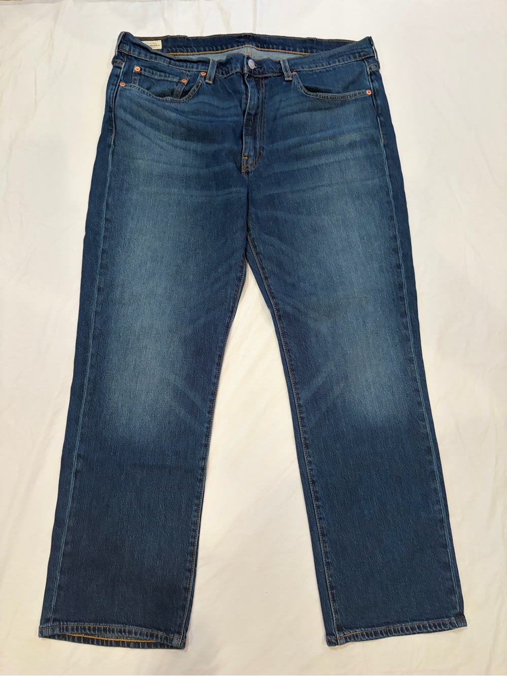 Levi's 514 Premium Jeans Men's 38x30 Blue Dark Wash Straight Fit Stretch